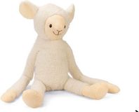 Beeztees XL Schaap Jessy - Hondenspeelgoed - Pluche - Wit - 80x39x20,5 cm