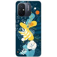 1001 coques Xiaomi Bedrukt siliconen hoesje compatibel met Xiaomi Redmi 12C, Xiaomi Redmi 11A Sea flowers