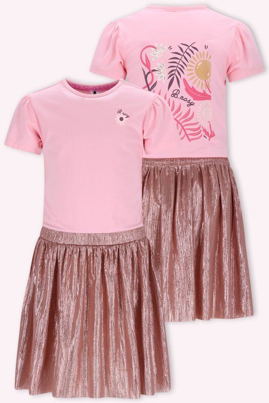 B.Nosy Y602-5849 meisjes jurk roze - Maat 110
