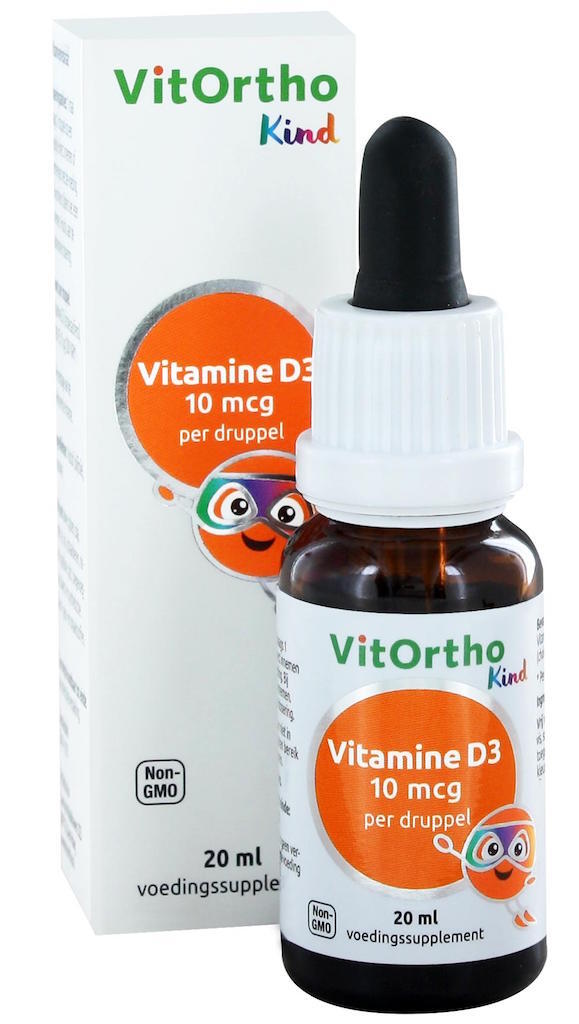 VitOrtho Kind Vitamine D3 10mcg Druppels