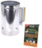 Barbecue starter inclusief bbq aanmaakblokjes - 28 stuks - briketten starter set