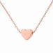 LGT JWLS Rosegoudkleurige Dames Ketting met Kleine Gladde Harthanger