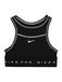 NIKE Sporttop 'SWOOSH' lichtgrijs / zwart