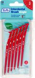 TePe 10x Angle Ragers 0,5 mm Rood blister à 6 stuks