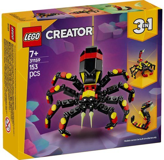 LEGO Creator 3in1 Wilde dieren: spannende spin - 31159