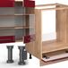 Vicco Fame-Line Complete keukeneenheid – 355 cm, WB Eik Bordeaux hoogglans/gouden eik