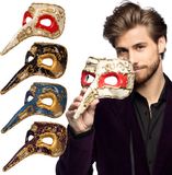 Boland - Masker Venice naso - Volwassenen - Showgirl - Glamour - Carnaval accessoire - Venetiaans masker