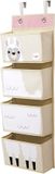 3 Sprouts Hangende Organizer - Wand en Deur Organizer - 4 Mandjes - Lama