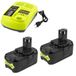 OEM 2-delige set: 18V 5,0Ah accu + oplader, lithium-ion, met LED-indicator