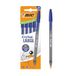 BIC Cristal Grote balpen met brede punt (1,6 mm) voor gemakkelijke leesbaarheid - blauwe inkt, 5 stuks