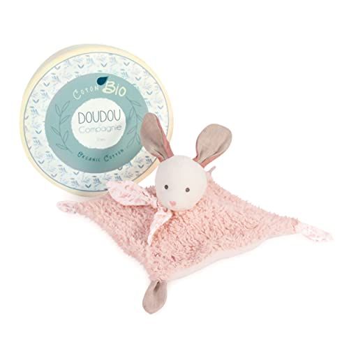 Doudou et Compagnie Knuffeldier haas Botanic Bio Roze 25 cm - DC3962