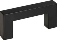 vidaXL - Poignées - 10 pièces - 64 mm - acier inoxydable - noir