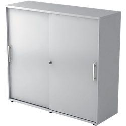 Hammerbacher Schuifdeurkast 1735S RE Lichtgrijs 120 x 40 x 110 cm