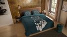 Pure housse de couette dreamcatcher - 2 persoons 200x200/220 cm - Petrol - Microvezel