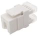1aTTack.de Cat.6 Keystone IDC-terminal naar RJ45-aansluiting AWG 23 tot AWG 26 stofbestendig compatibel met Cat5, Cat6, Cat7 en Cat8 wit 1 stuk