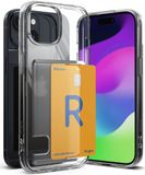 Ringke Fusion Card Hoesje Geschikt voor Apple iPhone 15 Kaarthouder Transparant