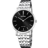 Festina F20045/4 Heren Polshorloge Zwart/Zilverkleurig