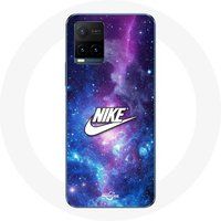 Nike Etui voor Vivo Y21s 2021 / Y21 2021 Logo Wit Gekleurde Ruimte Maniacase