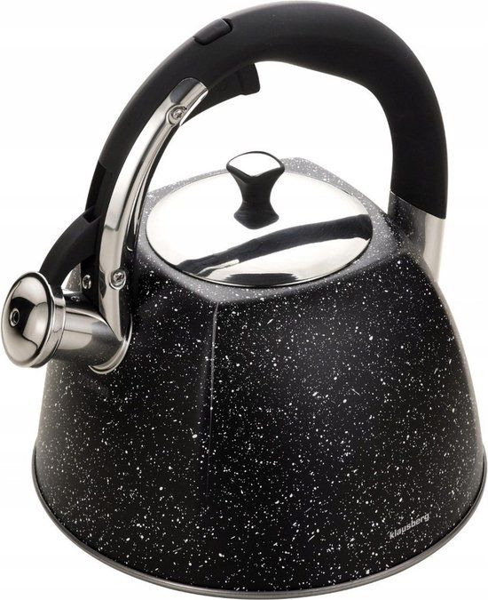 KLAUSBERG Top Choice Fluitketel - 3L - Zwart - RVS - Alle Warmtebronnen