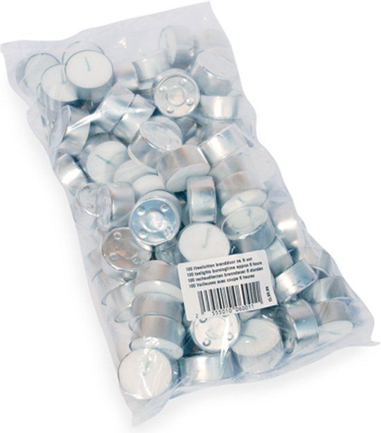 FAY-Trading Theelichten - waxinelichtjes 2 x 100 stuks - Wit