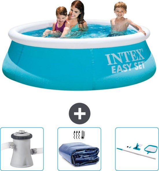 Intex Easy Set Zwembad - Rond - 183 x 51 cm - Blauw - Incl. Pomp & Accessoires