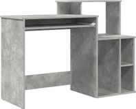 vidaXL Bureau Beton Grijs 120,5 x 44 x 88,5 cm Bewerkt Hout