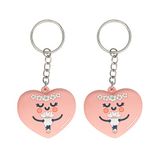 Mr. Wonderful Sleutelhanger voor twee personen die zich goed wensen, dames en dames, Zilver., S, dames en dames