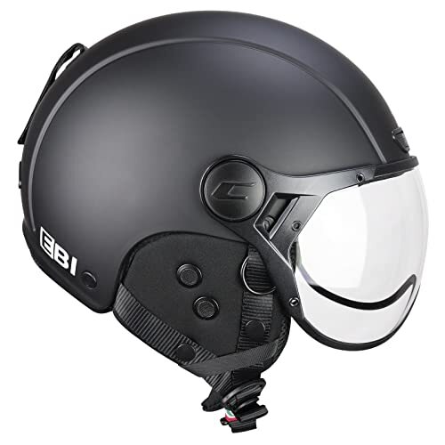 CGM EBI skihelm unisex volwassenen, mat zwart, S (55-56cm)