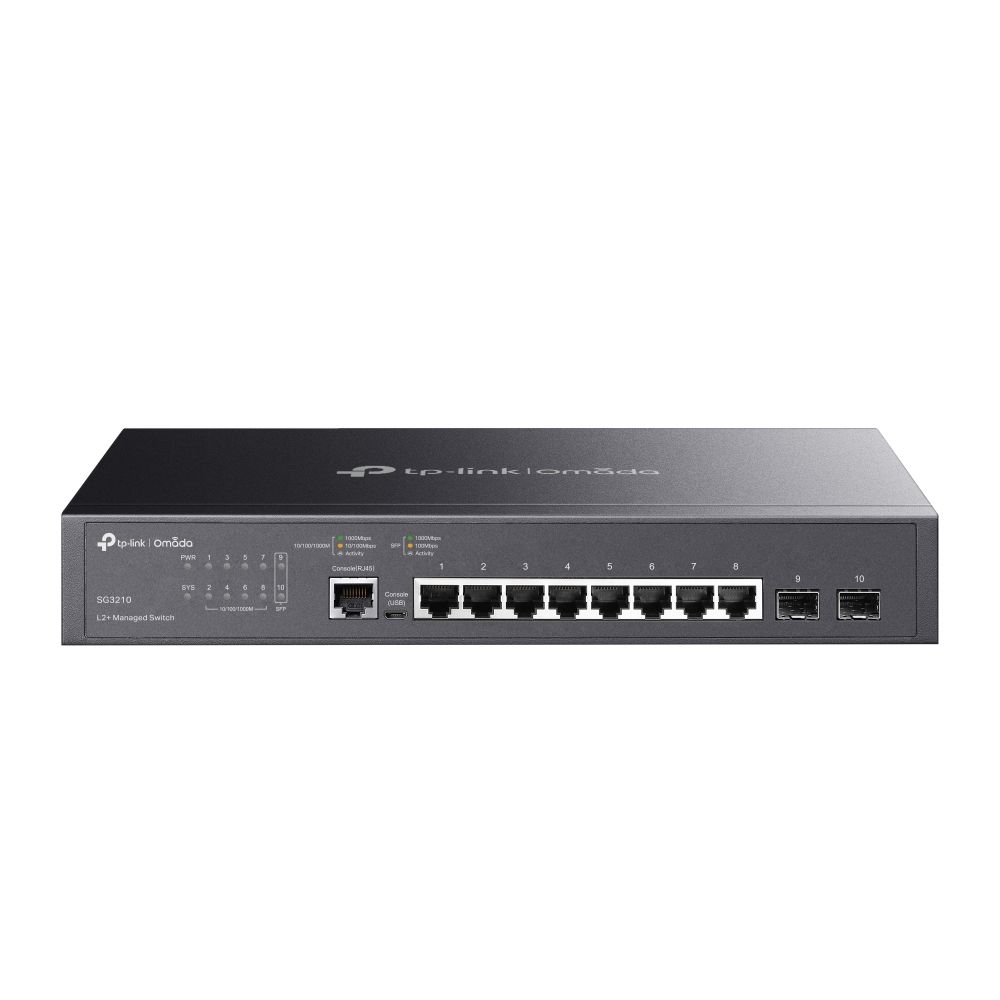 TP-Link Omada TL-SG3210 - Managed Gigabit Ethernet Switch - L2/L3 - Zwart