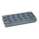 RIEGLER 106635-520.05-14 Meervoudige bodemplaat voor wegklep, 5 ventielposities, G 1/4, 1 stuk