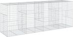 vidaXL Schanskorf - 400x100x150 cm - Gegalvaniseerd - Zilverkleurig