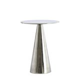 Light & Living Bijzettafel Leova - Nikkel - Ø39cm - Modern