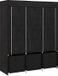 Homcom Kledingkast van vliesstof 125x43x162,5cm Zwart