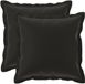 vidaXL - Kussensloop - 2 stuks - HOUTEN - Zwart - 35 x 35 cm - Polyester