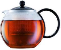 Bodum Assam Theepot Met Plastic Filter - 8 Kops - 1.0 L - Zwart