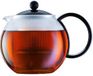 Bodum Assam Theepot Met Plastic Filter - 8 Kops - 1.0 L - Zwart