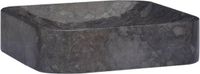 vidaXL Gootsteen - 40x40x10 cm - marmer - zwart