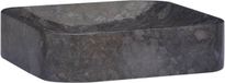 vidaXL Lavabo - 40x40x10 cm - marbre - noir