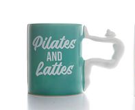 Boxer Gifts Pilates & Lattes Nieuwigheid Mok | Grappige Kerstverjaardag Moederdag Cadeau voor haar, Keramisch, 10 ounces, Turquoise