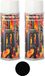 Peinture pour four 1200 °C, vernis spécial pour four, peinture thermique, noir, spray pour four, 2 aérosols