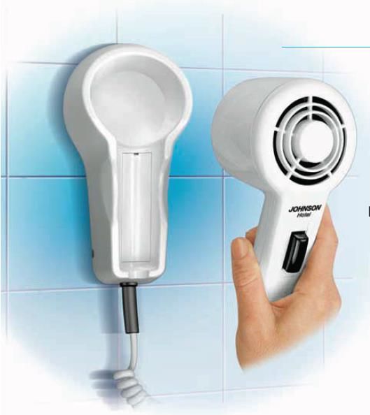 JOHNSON ELETTRODOMESTICI Hotel - Haardroger - 1000 watt - Wit