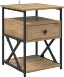 vidaXL Nachtkastje Artisan Eiken 40 x 42 x 55 cm Bewerkt hout