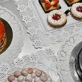 Garcia de Pou Rechthoekige Doilies, Papier, Wit