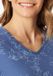 Schiesser Nachthemd Lang Dames Gebloemd Atlantisch Blauw
