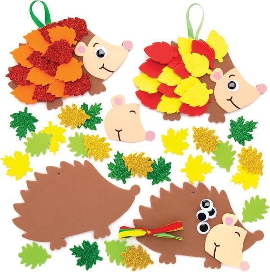 Baker Ross Boombladeren Egel Sets (Set van 5) Kids Knutselspullen voor Herfst en Winter