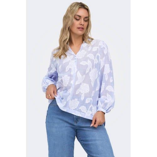 ONLY CARMAKOMA Gebloemde Blousetop Lila