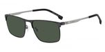 Hugo Boss BOSS 1837/G/S Lunettes de soleil Hommes Rectangulaire Métal Noir Gris 57mm