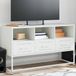 Maison Exclusive - meuble TV, blanc, 100,5 x 39 x 60,5 cm, acier