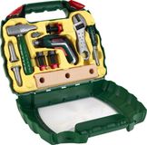 Klein Toys Bosch Ixolino II Werkkoffer - Tournevis sans fil et plus d'outils - Effets sonores et lumineux inclus - Vert/Jaune