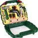 Klein Toys Bosch Ixolino II Werkkoffer - Tournevis sans fil et plus d'outils - Effets sonores et lumineux inclus - Vert/Jaune